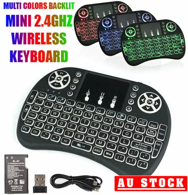 2.4G Mini Wireless Keyboard Fly Air Mouse Touchpad For Android Smart TV Box PC