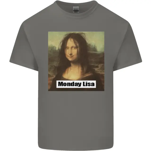 T-shirt bambini parodia Monna Lisa lunedì lisa bambini 7