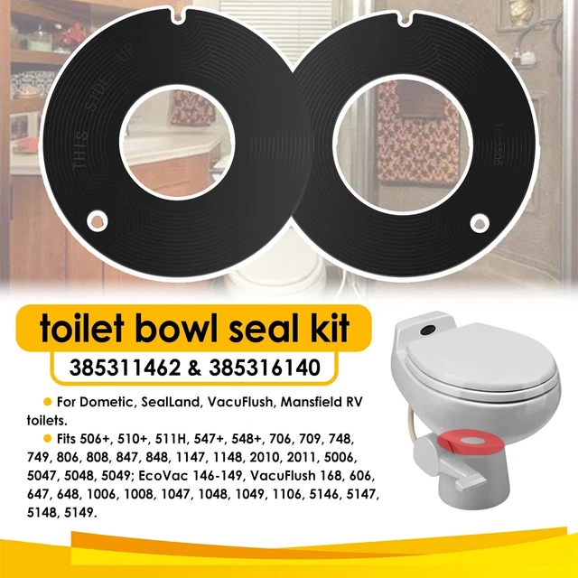 385311462 & 385316140 RV Toilet Bowl Seal Kit for Dometic, Sealand
