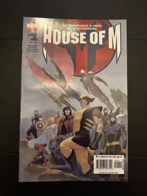 House Of M Marvel Comics 1-8 2005 Complete Variants Sketchbook One Shot Bendis