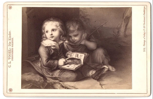 Fotografie F. & O. Brockmann´s Nachf., Dresden, Gemälde Die Kinder nach C. L. V