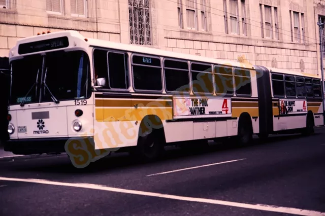 Vtg 1981 Bus Slide 1519 Articulated Metro Kansas City Missouri X4A052