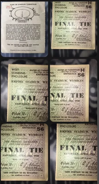 FA Cup Final Ticket April 1950 Arsenal v Liverpool At Wembley 2