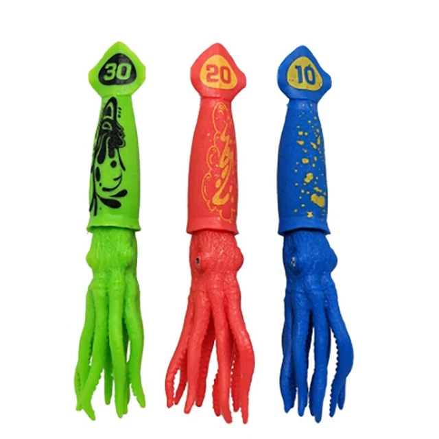 3 Pezzi di Calamari Giocattoli da Immersione Giocattoli da Piscina per Y4T4
