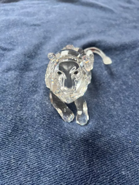 Swarovski "Inspiration Africa" Lion 1995 Annual Edition Crystal Figurine