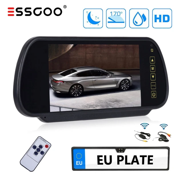 SUPPORTO TARGA DESIGN Sottile Auto Telecamera Retromarcia Con 12 LED - Foto 14