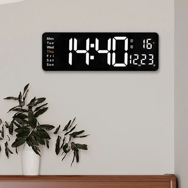 Large Wall Clock Timer LED Digital  Electronic Alarm Clock for Gym Home Decor