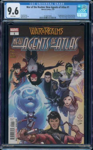 War of the Realms: New Agents of Atlas #1 CGC 9.6 several 1st appearances
