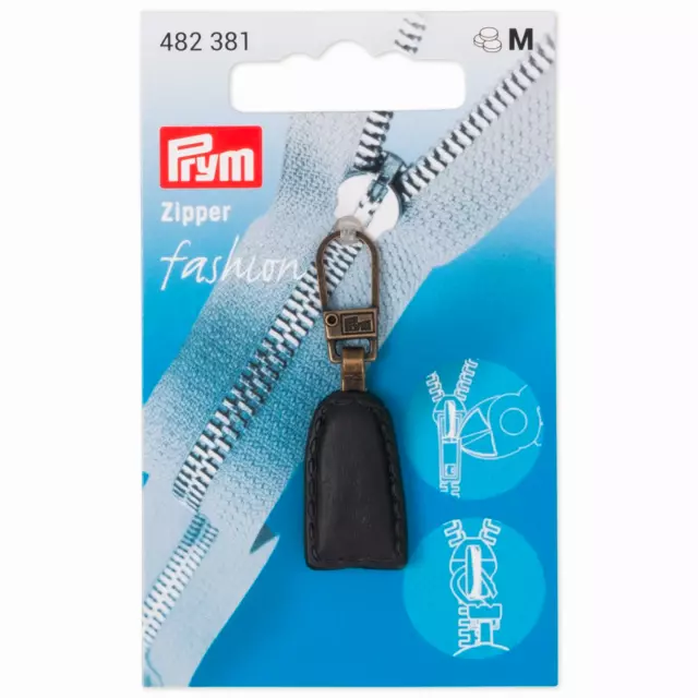 Prym Fashion-Zipper Reißverschluss - Zipper Lederlook schwarz 482381