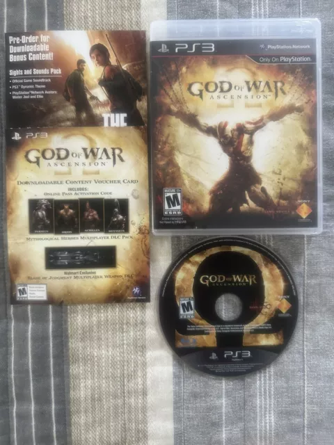 God of War Ascension (PS3) Complete w/ Manual & Insert - Tested - Free Shipping