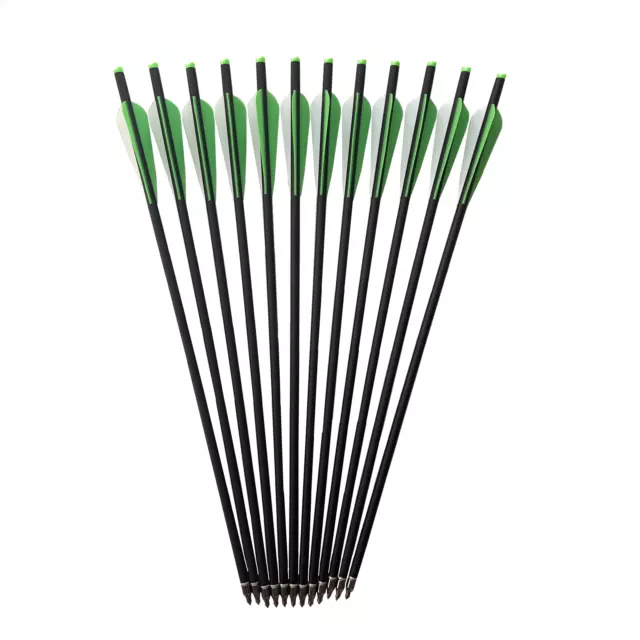 20 inch Archery Hunting Carbon Crossbow Bolts Half Moon Nock OD 8.8mm Arrows