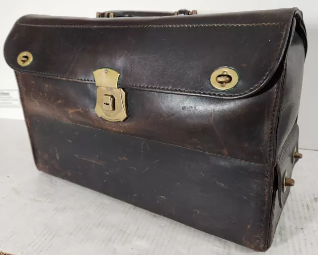 Vintage Leather Doctor Dr. Dentist Repairmen Doc Holiday Bag