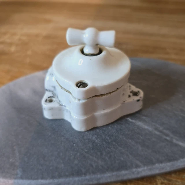 MAGT Interrupteur Vintage Noir 1 Pc Aluminium Peinture En Métal