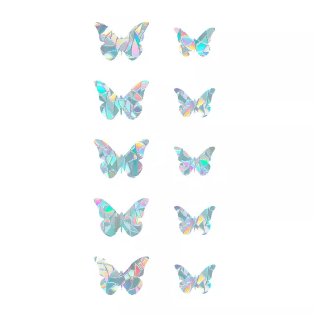 10 Sheets Pvc Butterfly Window Sticker Stickers Waterproof Lifelike Butterflies