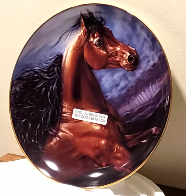 Retired Danbury Mint Plate Chosen Champion by Susie Morton 1993