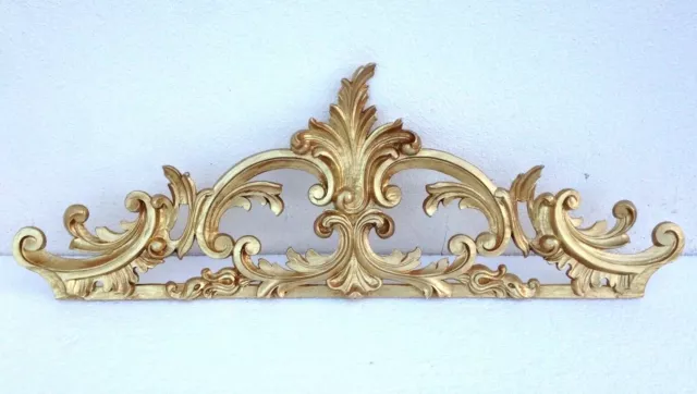 Wanddeko Gold Wandrelief Barock 75x26 Wanddekoration Antik Türdekoration/bogen