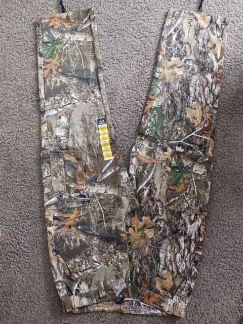 REALTREE MENS CAMOUFLAGE CARGO PANTS TAG SZ Medium 32-34