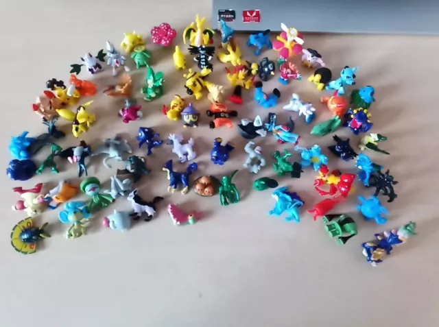 Bundle Of 75  Toy Mini Pokemon Figures