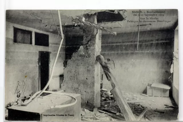 Nancy Rue St Nicolas Destruction WWI 14/18 the Big Guerre CPA 500