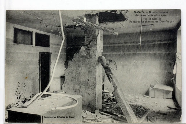 Nancy Rue St Nicolas Destruction Wwi 14/18 The Great War Cpa 500