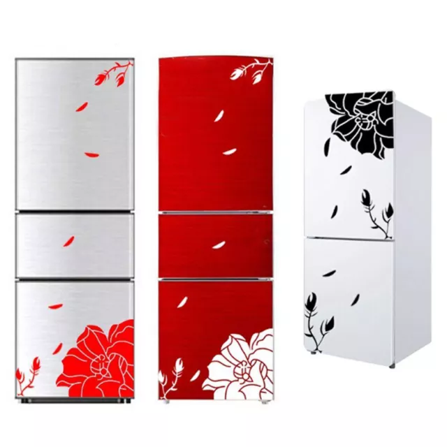 Removable Flower Refrigerator Wall Stickers Art Decal Vinyl Kitchen Home Decor &