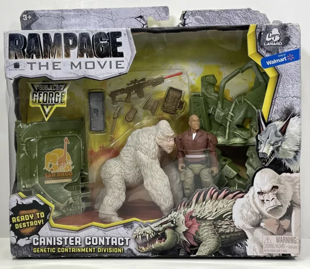 Rampage The Movie Canister Contact Subject: GEORGE Lanard Rock Figure 2018 NIB