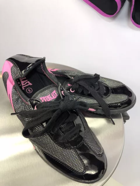 EVERLAST STRIKE High Ladies Boxing Shoes Boots ELW-124B Black Pink