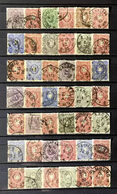 German Reich - "REICHSADLER" collection variety - Used - 250 USD