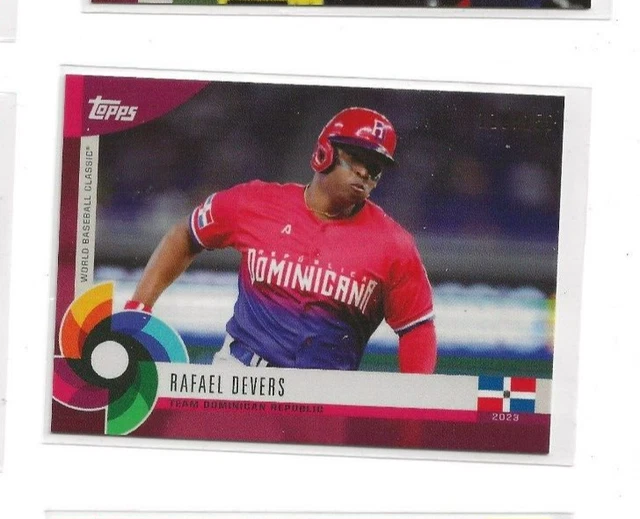 2023 TOPPS WORLD Baseball Classic Global Rafael Devers Red Border /150