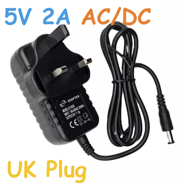 5V DC 2.0A Wall Adapter Charger AC Power Supply 5VDC 2A 5.5mm/2.1mm  Transformer