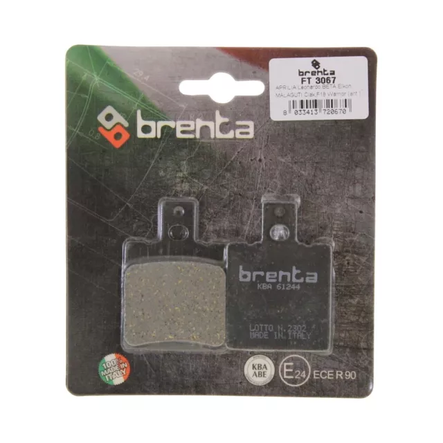 Bremsbeläge Brenta 3067 organisch vorne für Aprilia Leonardo 125 150 / SR 50