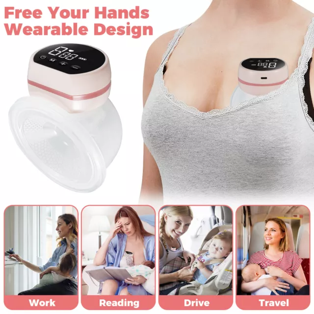 Wearable Breast Pump Electric Breast Pump Hands-Free Breastfeeding Pump AmDpE