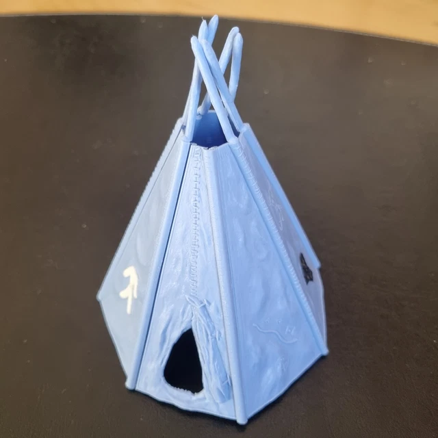 TIMPO TOYS Indianer Tipi Wigwam Zelt - hellbau - guter Zustand