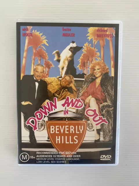 Down And Out In Beverly Hills (DVD, 1986) Nick Nolte, Bette Midler - Comedy Film