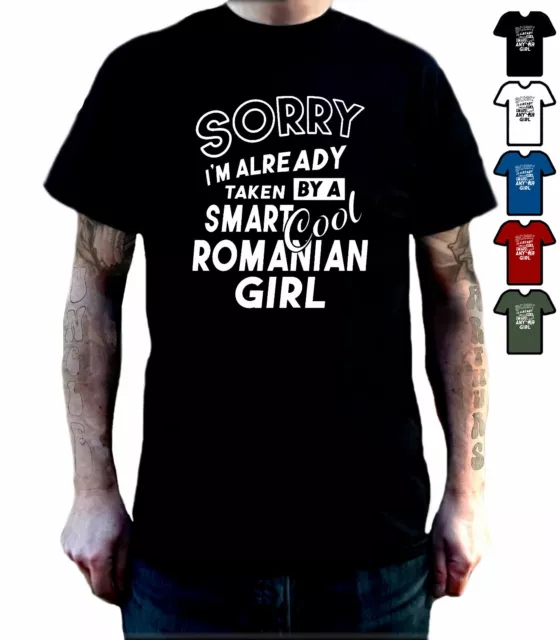 Romanian Girlfriend Funny t-shirt Valentine's Day Gift for Boyfriend