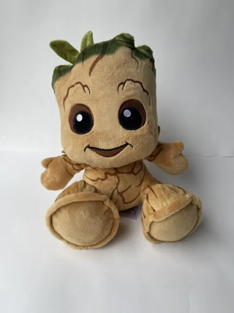 Disney Parks 10 Inch Sitting Baby Groot Marvel Weighted Plush Happy Groot Cute