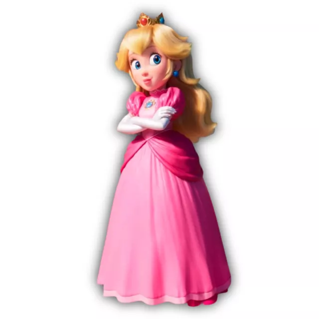 Super Mario Bros. Movie Princess Peach Arms Crossed Shaped Vinyl Decal Sticker