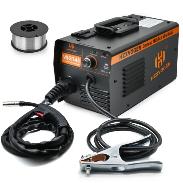 Professional No Gas Gasless MIG Welding Machine 140AMP 220V Mig Welder MIG145