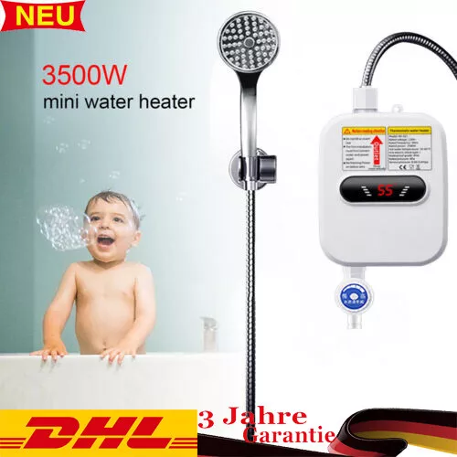 3.5 KW Mini Tankless Instant Elektro Warmwasser Durchlauferhitzer für Bad Dusche