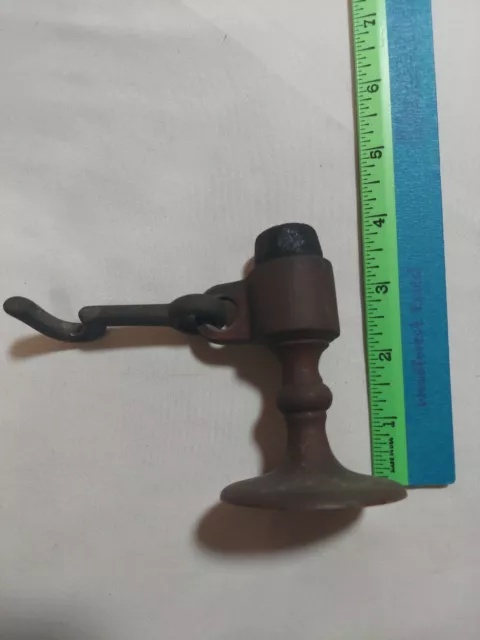 Vintage Solid Brass Heavy Wall Mount Door Stop Door Rubber Bumper