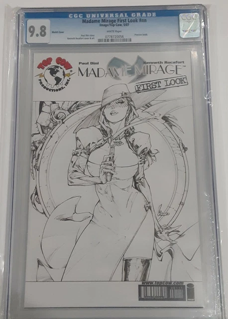 Madame Mirage First Look #nn 2007 Image/Top Cow 9.8 CGC GRADED Sketch Cover