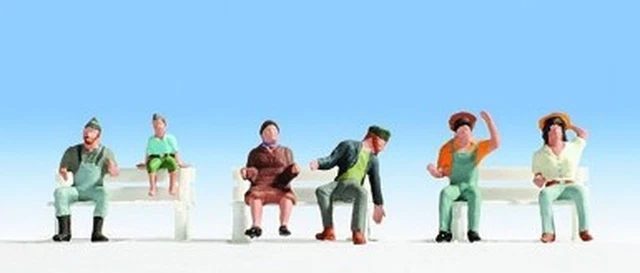 Noch 15628 – 6 Figurines De Conducteurs De Tracteur Sans Banc – Pour Maquette Ferroviaire Et Diorama – Dès 14 Ans
