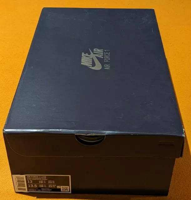 Nike Air Force 1 ‘07 White Shoe Box Only Men's 12 Women’s 13.5 Flip Lid  Empty