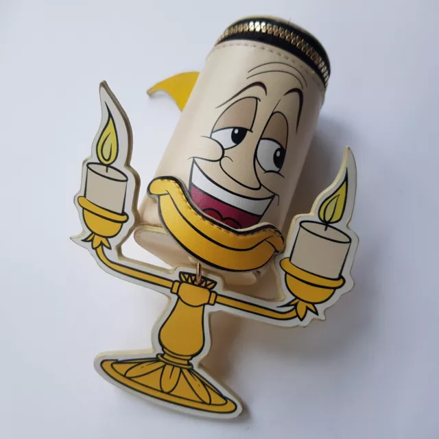 Disney Beauty and the Beast Lumiere Candlestick purse coin wallet vinyl soft toy