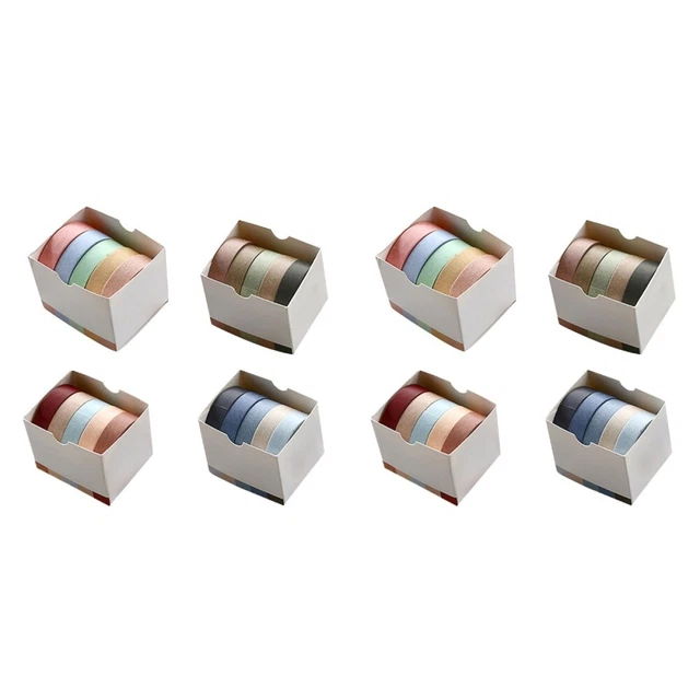 40 rollos cintas de papel durable chic cintas de papel washi para artesanía hágalo usted mismo