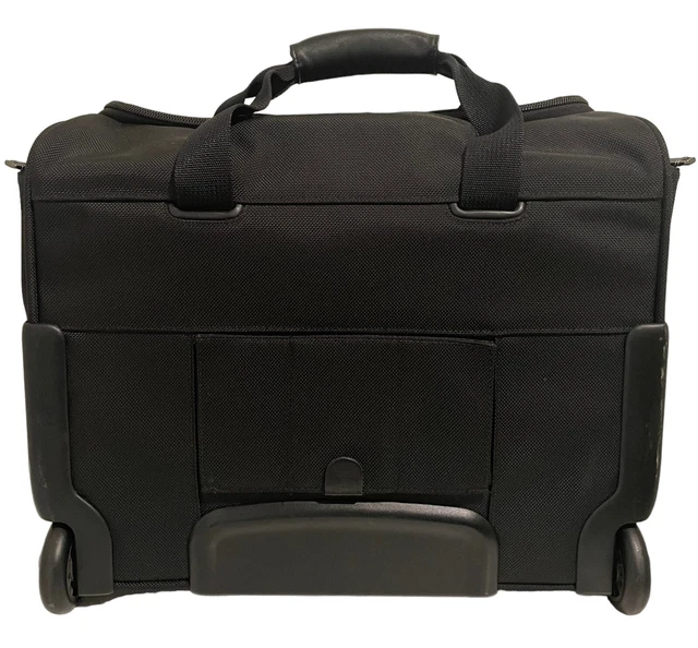 TUMI 17" x 14” x 8” Wheeled Alpha Briefcase Carry On suitcase Black 22051D4 3