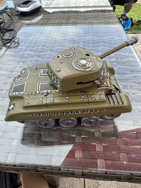 Gama 98 Medium Tank M98 Panzer US Army Blechspielzeug selten rar rare