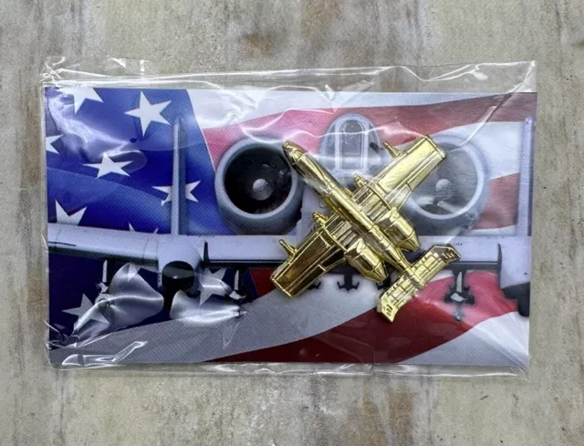 A-10 Warthog Gold Tone Lapel Pin Senator Martha McSally Campaign Pin