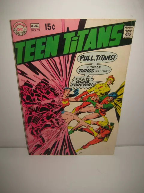 Teen Titans #22 1969 DC Comics WONDER GIRL ORIGIN NICK CARDY COVER