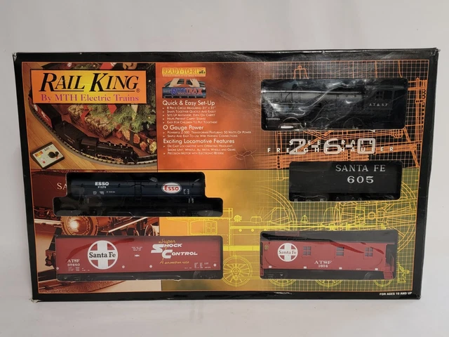 MTH 30-4017-0 Rail King A.T.&.S.F. Santa Fe   Steam Freight Train 2-6-0 R-T-R